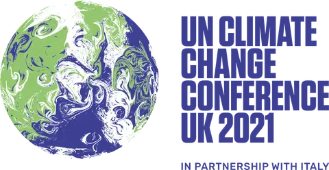 Logo of COP26, the 2021 UN Climate Change Conference.